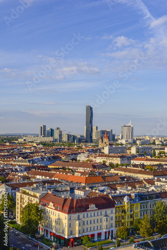 Obraz na płótnie Donaucity, Wien, Österreich w salonie
