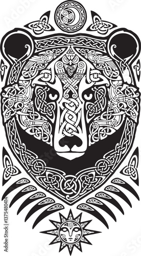 animal mandala vector