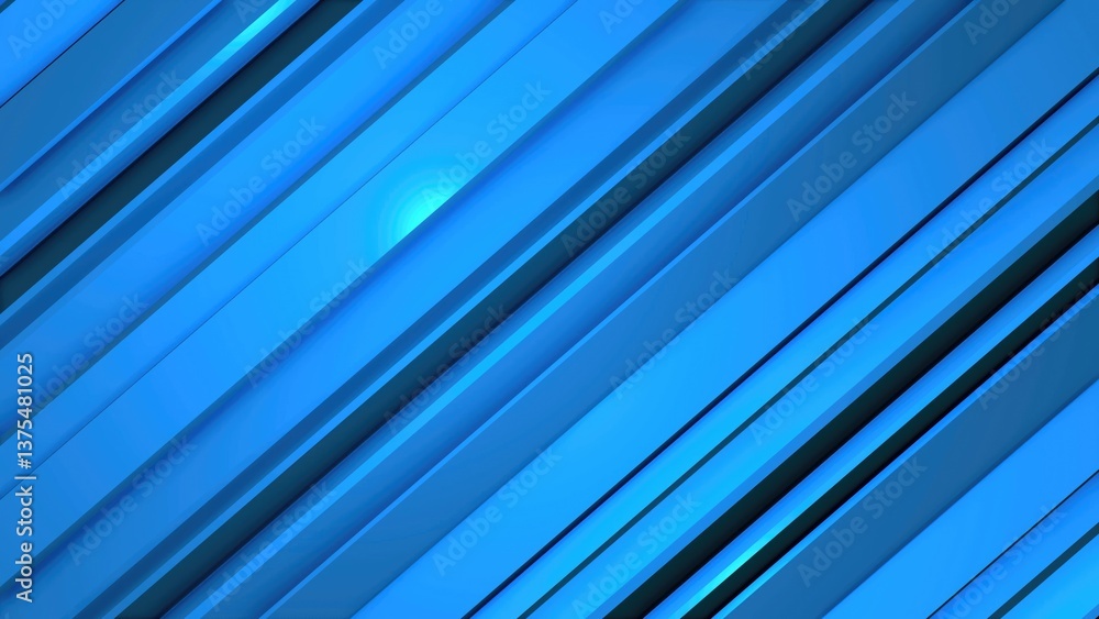 Fototapeta premium Blue diagonal stripes creating modern abstract background