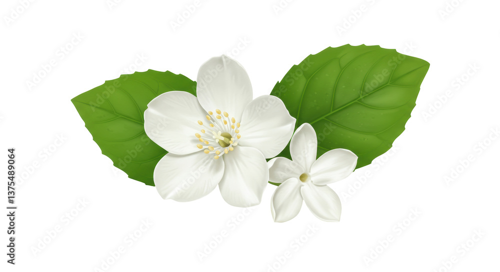 Isolated Jasmine Flowers Isolated Jasmine Flowers