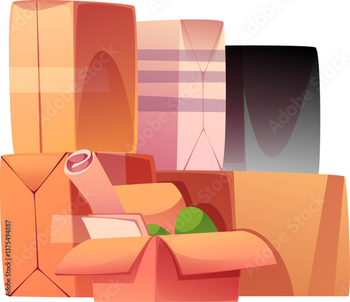 Moving Box Stack