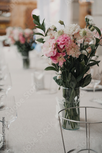 wedding table without food and guests