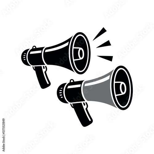 megaphone isolated on white background