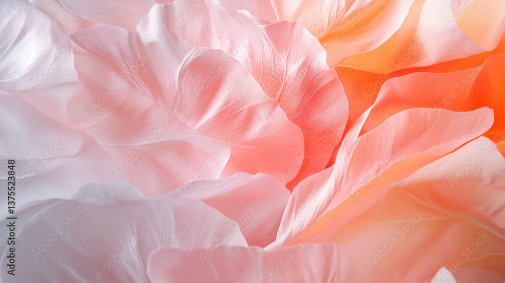 Soft Petals of Delicate Flowers in Gentle Shades of Pink and White Soft Petals of Delicate Flowers in Gentle Shades of Pink and White