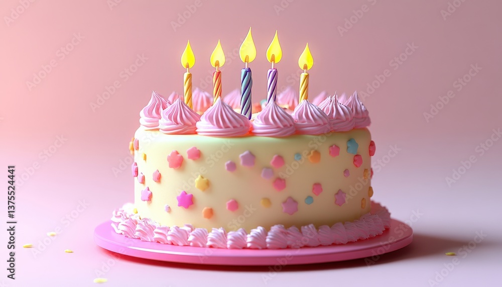 A Delightful Birthday Cake A Delightful Birthday Cake