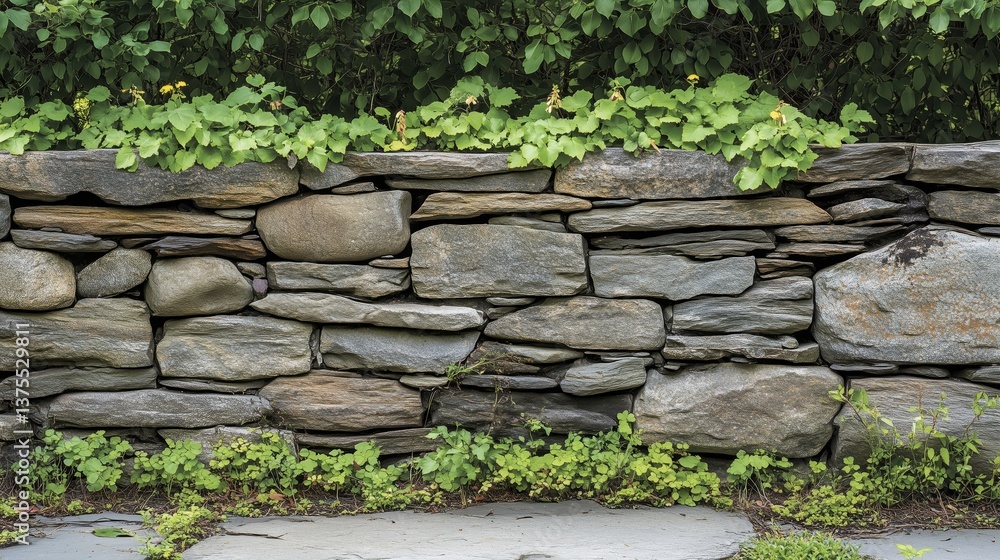 The aged wall tells a story of time and skill, its rough texture blending harmoniously with surrounding nature.
The aged wall tells a story of time and skill, its rough texture blending harmoniously with surrounding nature.