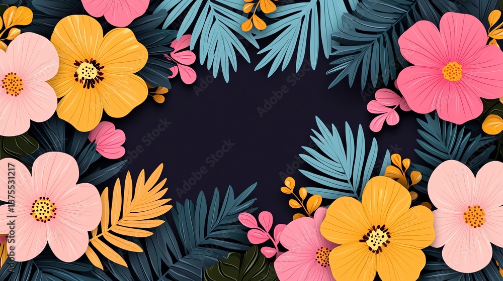 Creative marketing trends using bold floral designs and pastel aesthetics Creative marketing trends using bold floral designs and pastel aesthetics