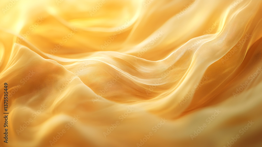 Obraz premium shot of swirling sand dunes under the warm light, creating fluid, abstract patterns 