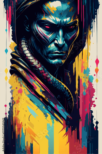 uomo con serpente 02