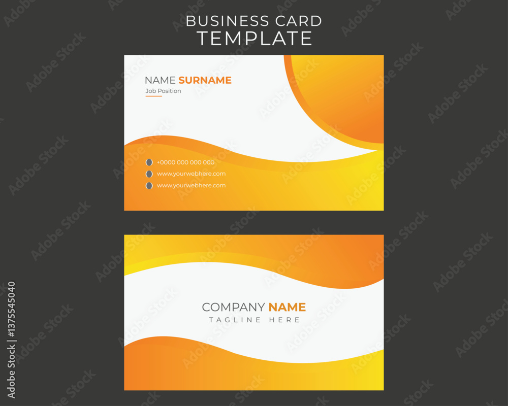 Fototapeta premium Business card design template 