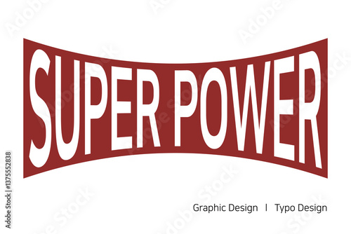 히어로를 모티브로한 슈퍼 파워 텍스트 디자인