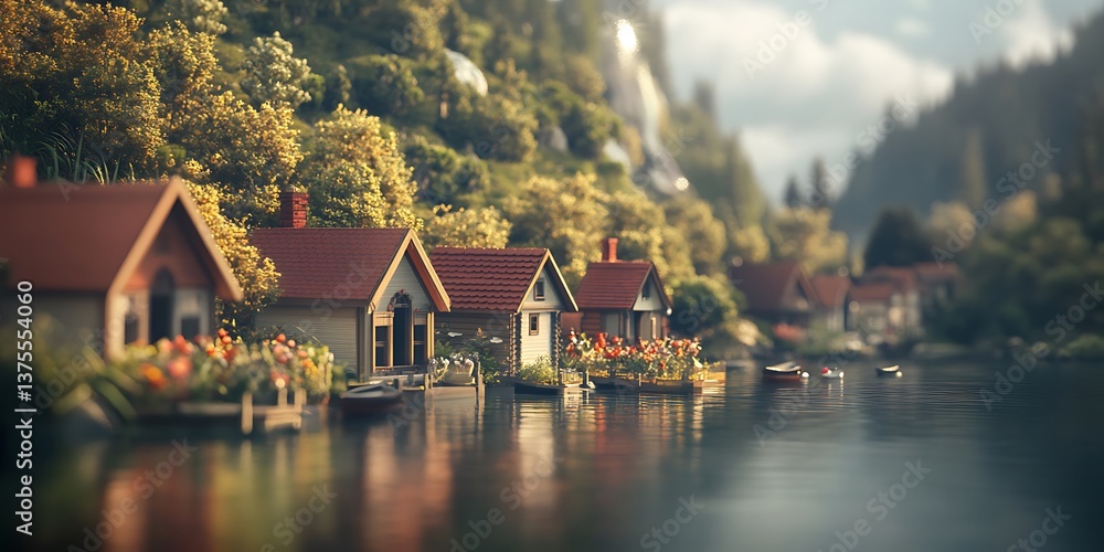 Fototapeta premium Fully Out-of-Focus Warm-Toned Background with Soft Hazy Glow