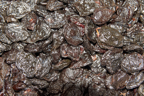 prunes dried fruits background