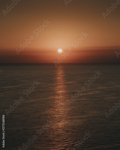 sunset over the sea