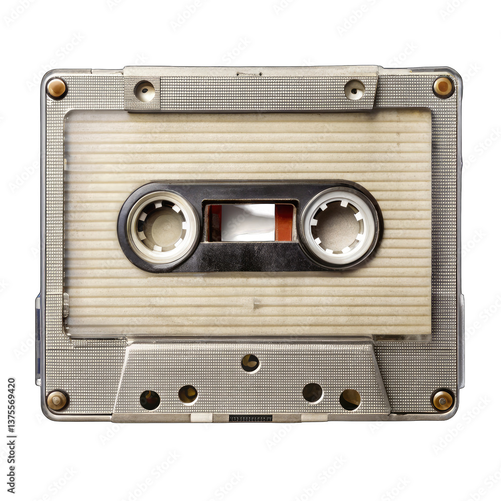 Obraz premium audio cassette isolated on white 