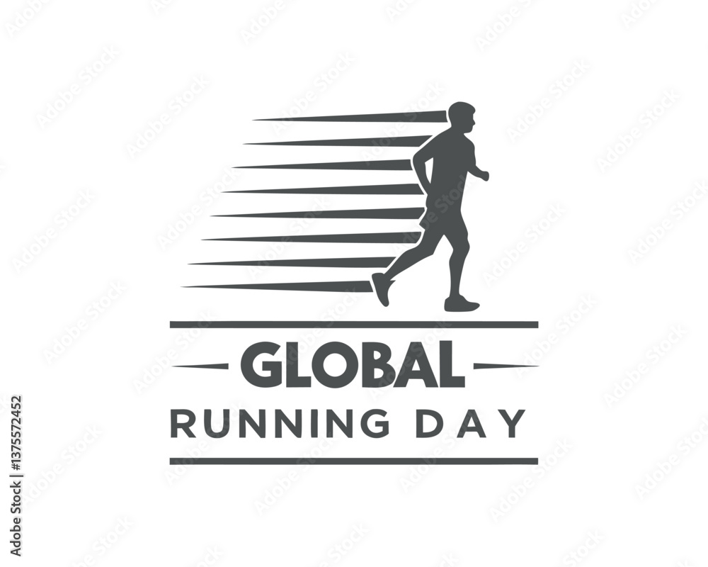 Celebrate Global Running Day with a Dynamic Runner Silhouette Design. Celebrate Global Running Day with a Dynamic Runner Silhouette Design.