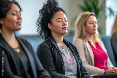 Corporate Mindfulness in Action - Workplace Wellbeing Photography Series | Stress Reduction Exercises & Inclusive Team Support