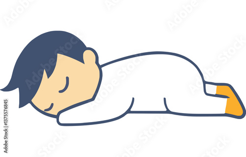 Sleeping Child in Cozy Position