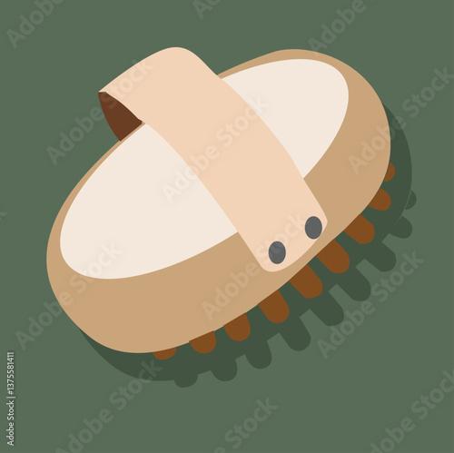 Massage scrubber tool. body dry massage