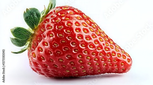 Obraz na płótnie Fresh Strawberry Close-Up Studio Shot w salonie