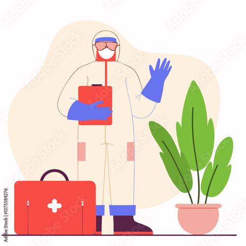 Healthcare Public Health Pandemic Response Vector