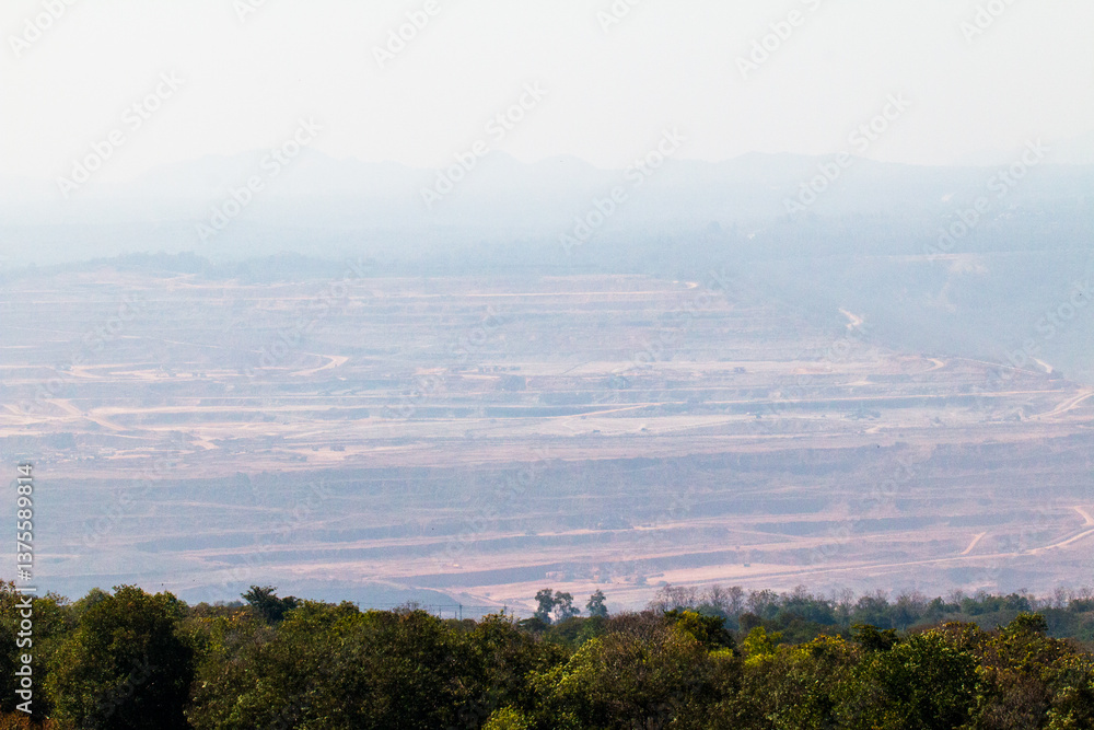 Fototapeta premium Mae Moh Coal Mine, Lampang Province