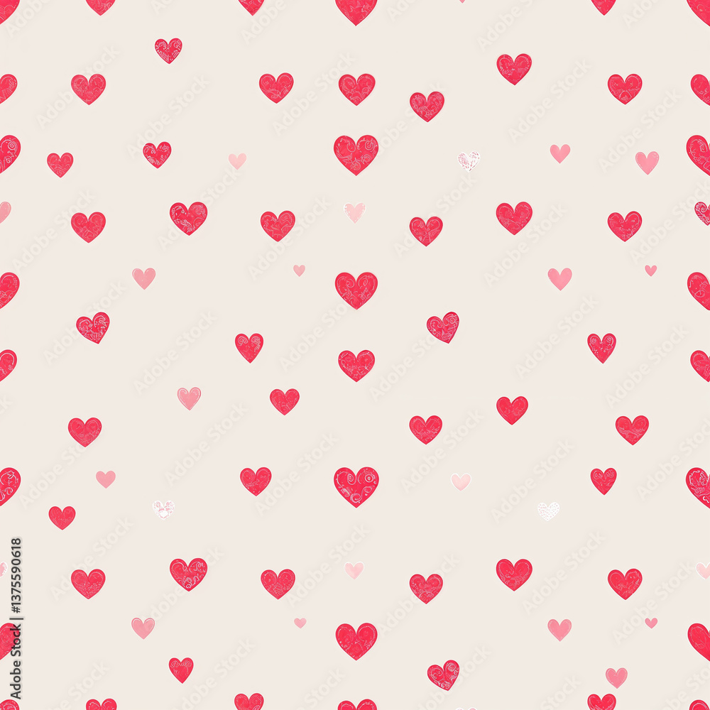Heart seamless background design Heart seamless background design