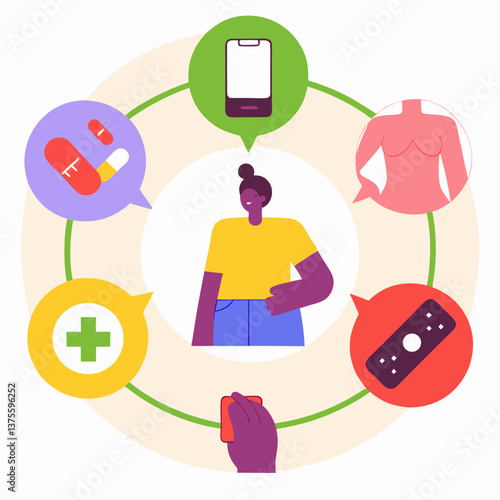 
Insulin  human body Vector