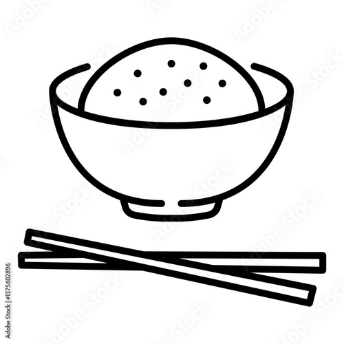 illustration of a bowl of rice