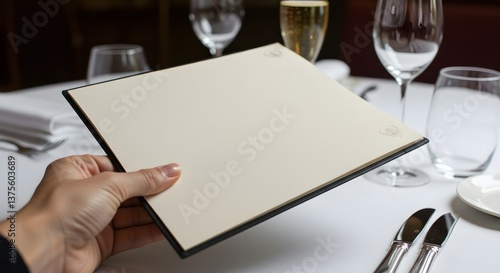 Elegant Restaurant Menu Presentation.