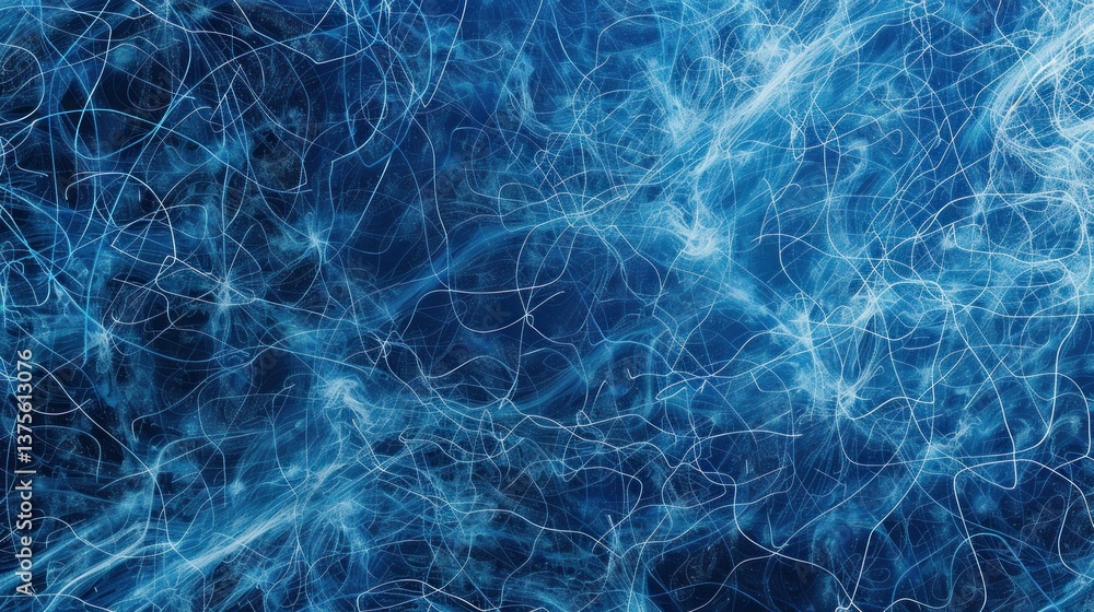 Abstract blue network background with interconnected lines. Abstract blue network background with interconnected lines.