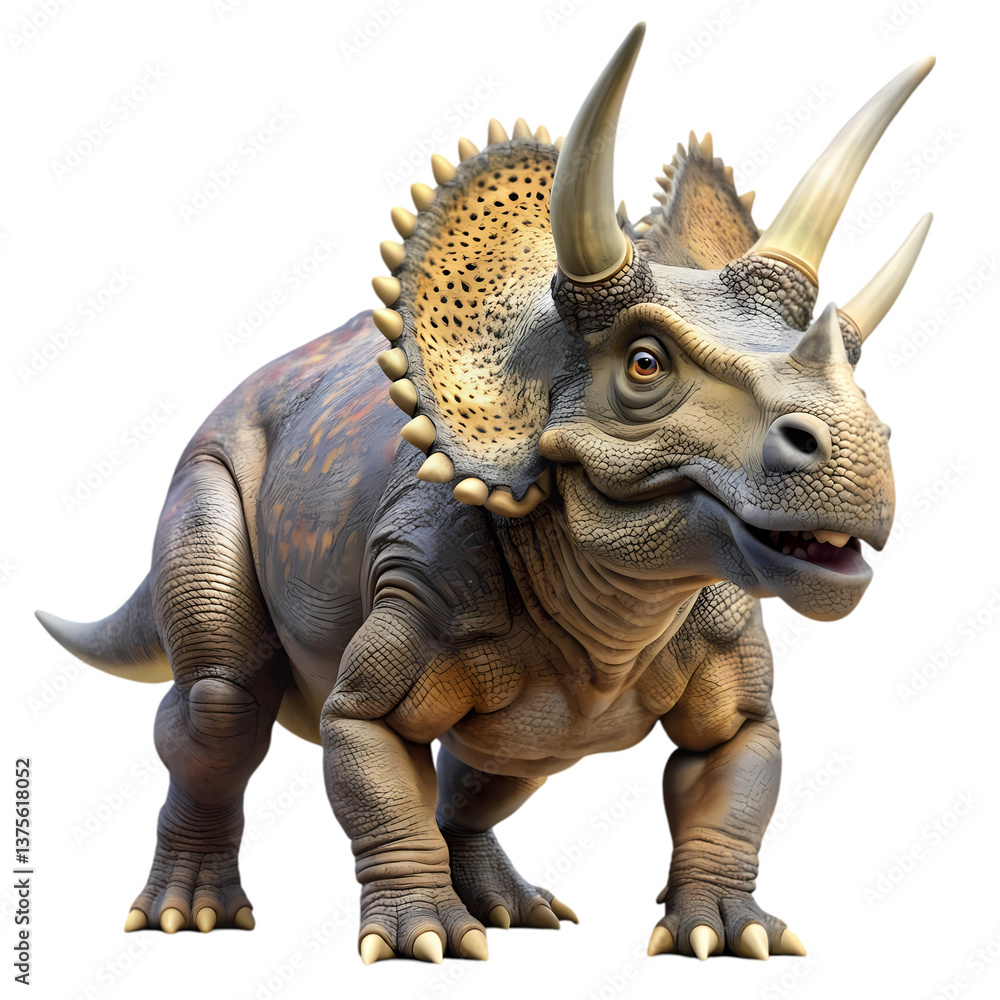 Fototapeta premium Majestic Triceratops: Dinosaur Image