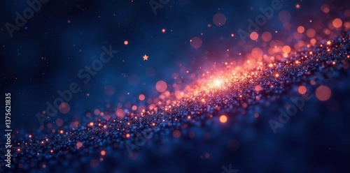 Sparkling stardust scattered across the velvet expanse of night sky, night sky, stellar, void