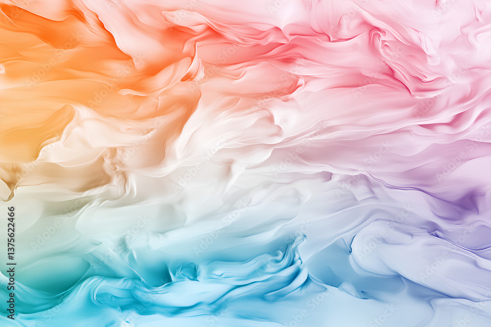 Abstract fluid gradient with soft peach lavender and aqua tones creating a calm and serene atmosphere
Abstract fluid gradient with soft peach lavender and aqua tones creating a calm and serene atmosphere