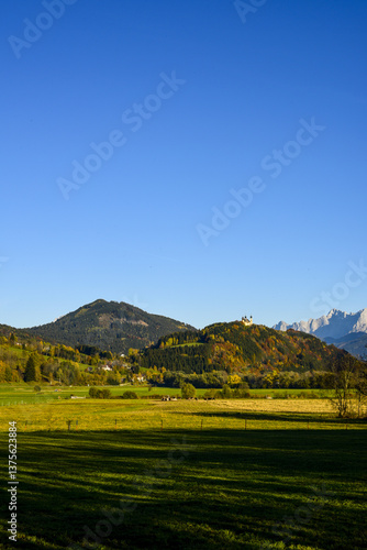 Obraz na płótnie Hall, Frauenberg, Ennstal, Steiermark, Österreich, 2015 w salonie