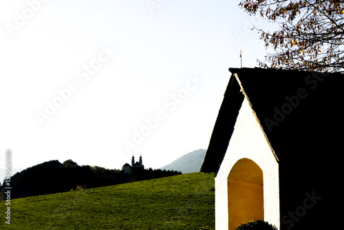 Obraz na płótnie Hall, Frauenberg, Ennstal, Steiermark, Österreich, 2015 w salonie