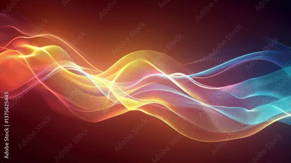 Obraz premium Futuristic network background with abstract nodes and wires.