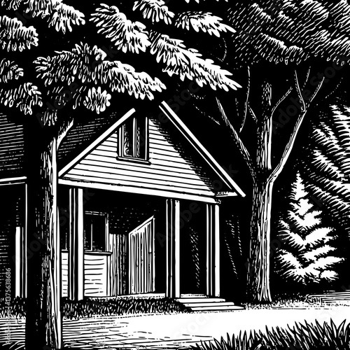 house in the woods