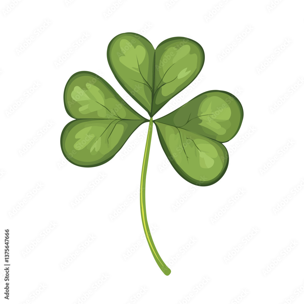 Flat vector clover leaf, minimalist design, isolated on a white background.
Flat vector clover leaf, minimalist design, isolated on a white background.