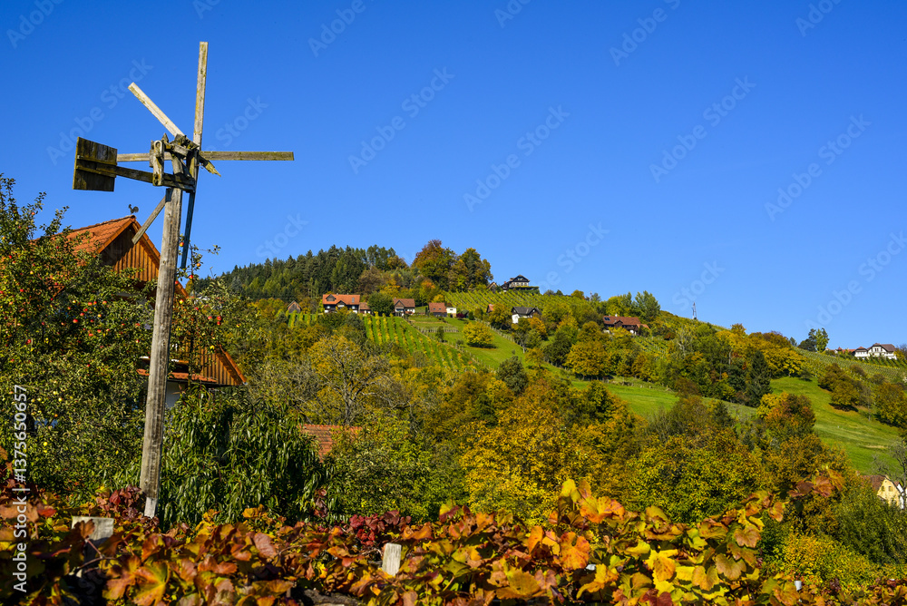 Schilcher Weinstrasse, Bad Gams, Steiermark, Österreich, 2015