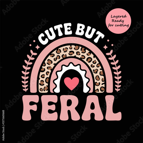 Cute but Feral – Leopard Print Rainbow with Playful Aesthetic