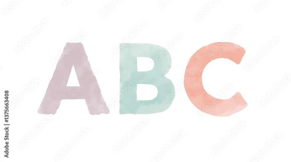 soft_pastel_abc_letters_with_watercolor_texture_minimal_white_background soft_pastel_abc_letters_with_watercolor_texture_minimal_white_background