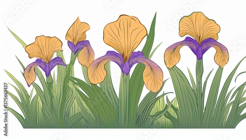 iris isolated on white
