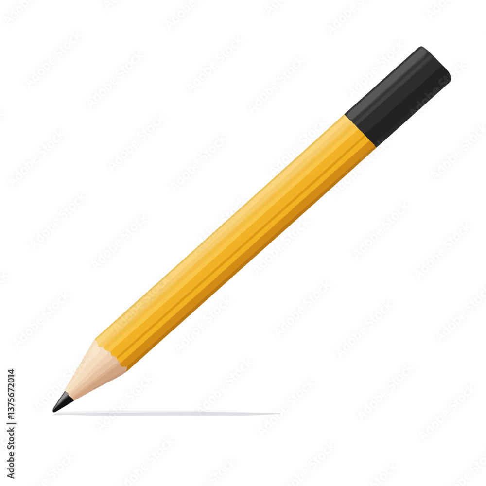 Flat vector pencil, minimalist design, isolated on a white background.
Flat vector pencil, minimalist design, isolated on a white background.
