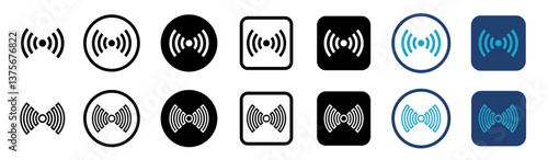 wifi symbol set. Network signs. wi-fi icon sign for remote internet access. Wireless and wifi icon. Vector illustration