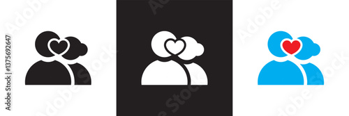 Honeymoon icon collections. Design for decoration, sticker, icon, kids etc. Vector illustration. isolated on white and black background. EPS 10