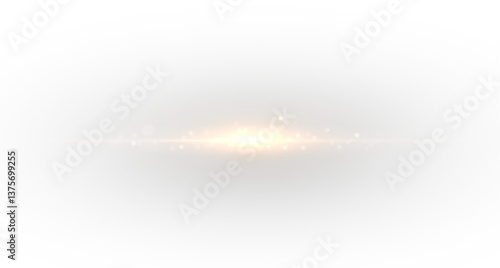 Yellow line light effect. Golden glowing neon lines.Png the golden glow of dust and glare. Flash of light. gold dust bokeh. Gold confetti shimmers on a dark background.	
