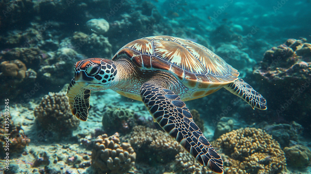 Obraz premium Snorkeling in coral reefs highlights the beauty and importance of marine conservation.