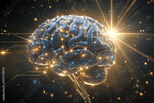 Glowing Human Brain Network, Higher intelligence, information field