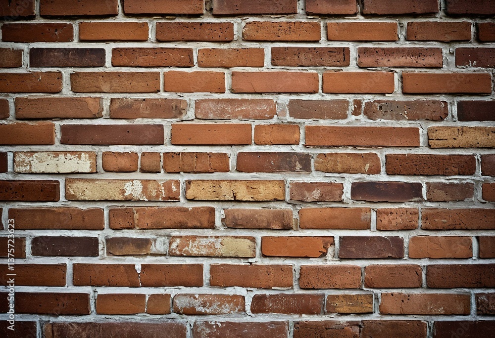 Obraz premium A brick wall with a dark background.